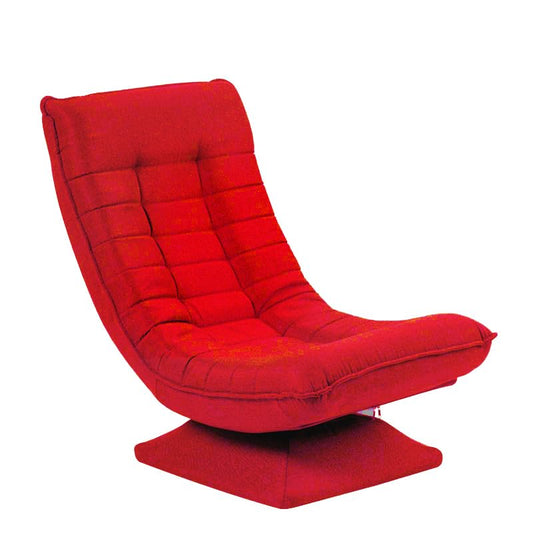 HYGRAD BUILT TO SURVIVE Swivel Armchair Chair, 5-Fold Adjustable Lazy High Lounge, Folding Swing Chair 360-Degree Rotatable With Adjustable Backrest, For Home & Living Room (Red) HYGRAD BUILT TO SURVIVE
