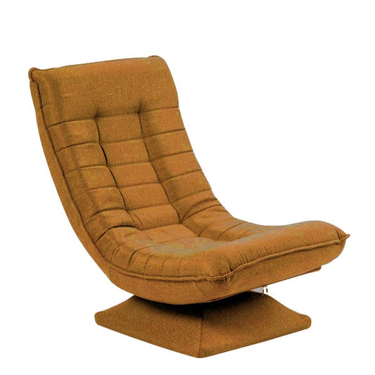 HYGRAD BUILT TO SURVIVE Swivel Armchair Chair, 5-Fold Adjustable Lazy High Lounge, Folding Swing Chair 360-Degree Rotatable With Adjustable Backrest, For Home & Living Room (Brown) HYGRAD BUILT TO SURVIVE