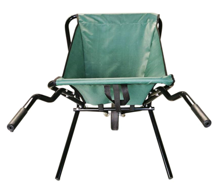 Large Capacity Garden Wheelbarrow, 44 x 24.5 x 26.5 cm, 176 kg Capacity, Collapsible HYGRAD BUILT TO SURVIVE