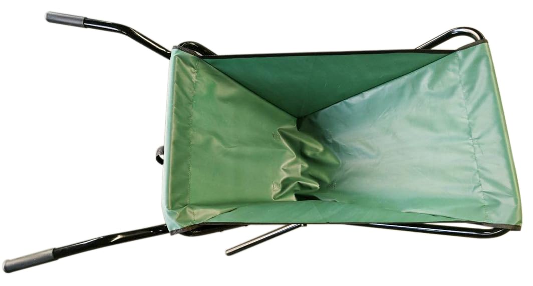 Large Capacity Garden Wheelbarrow, 44 x 24.5 x 26.5 cm, 176 kg Capacity, Collapsible HYGRAD BUILT TO SURVIVE