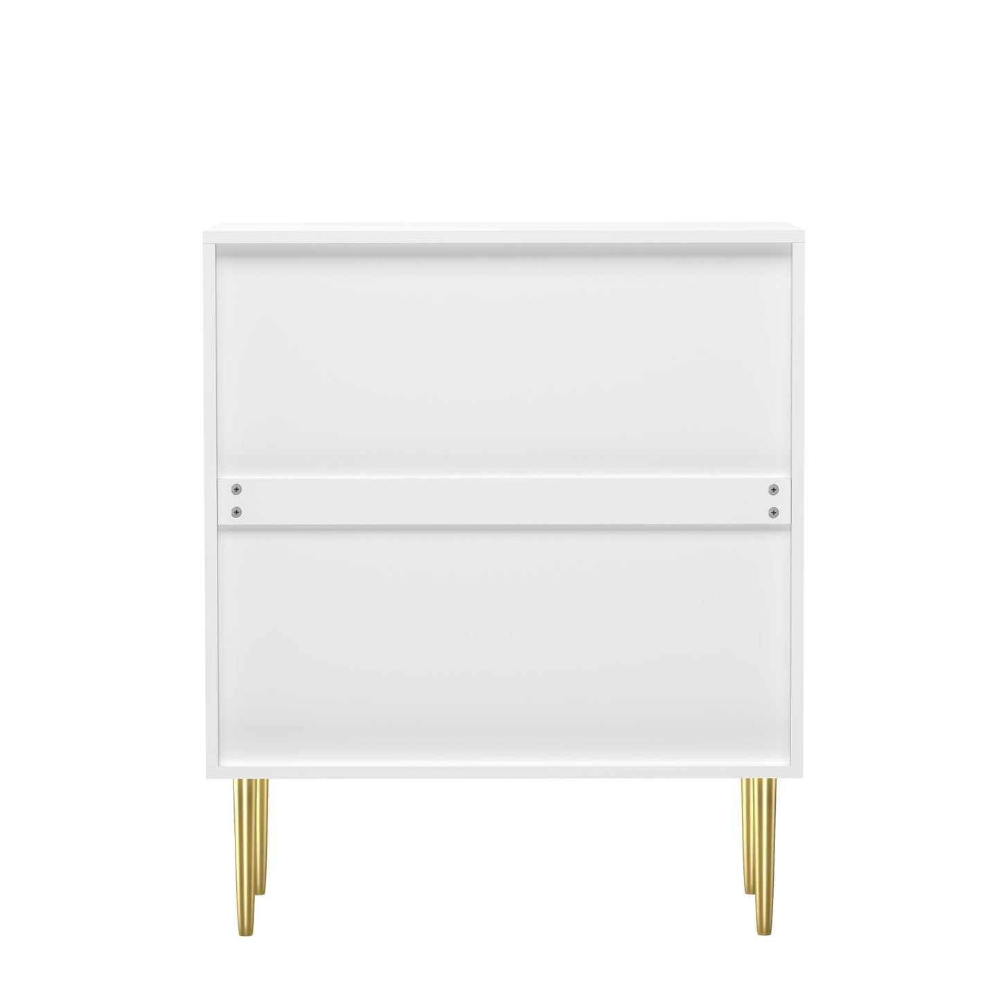 HYGRAD BUILT TO SURVIVE Free Standing Wooden Fluted Sideboard Buffet Accent Cabinet Cupboard Console Table Storage Hallway Home With 2 Doors & Gold Metal Legs HYGRAD BUILT TO SURVIVE