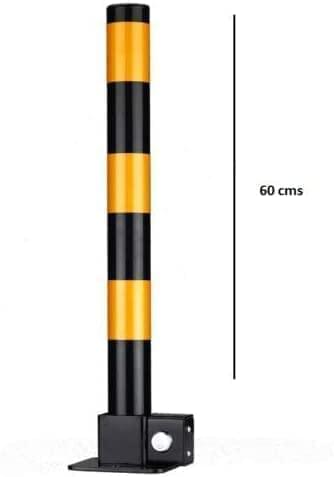 2 x Steel Removable Folding Security Safety Parking Driveway Vehicle Post Bollards Barriers HYGRAD BUILT TO SURVIVE