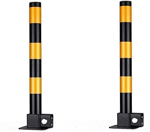 2 x Steel Removable Folding Security Safety Parking Driveway Vehicle Post Bollards Barriers HYGRAD BUILT TO SURVIVE
