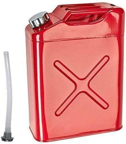 20L 5 Gallon Steel Fuel Gasoline Petrol Diesel Jerry Can Tank Container Backup (4) Hygrad Built to Survive