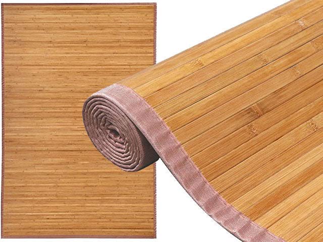 HYGRAD BUILT TO SURVIVE Bamboo Wood Floor Mat Rug Carpet For Home Bathroom Livingroom Indoors Outdoors In Different Sizes (24 (L) x 72 (W) inches) HYGRAD BUILT TO SURVIVE