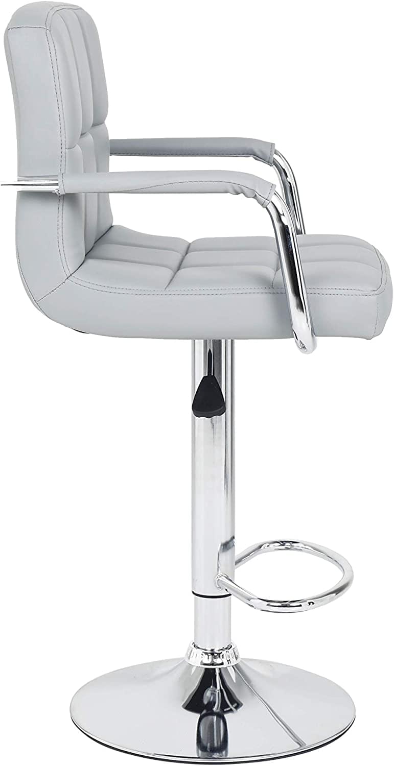 2 x Miami Style PU Leather Breakfast Lounge Bar Kitchen Pub Swivel Chairs Stools Generic