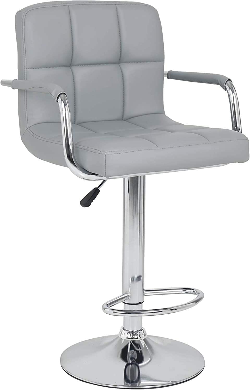 2 x Miami Style PU Leather Breakfast Lounge Bar Kitchen Pub Swivel Chairs Stools Generic