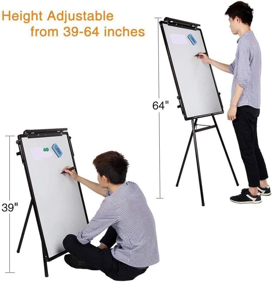 24" x 36" Inches (60 x 90cms) Tripod Whiteboard Magnetic Standing Flip Chart Easel Board Height Adjustable HYGRAD BUILT TO SURVIVE