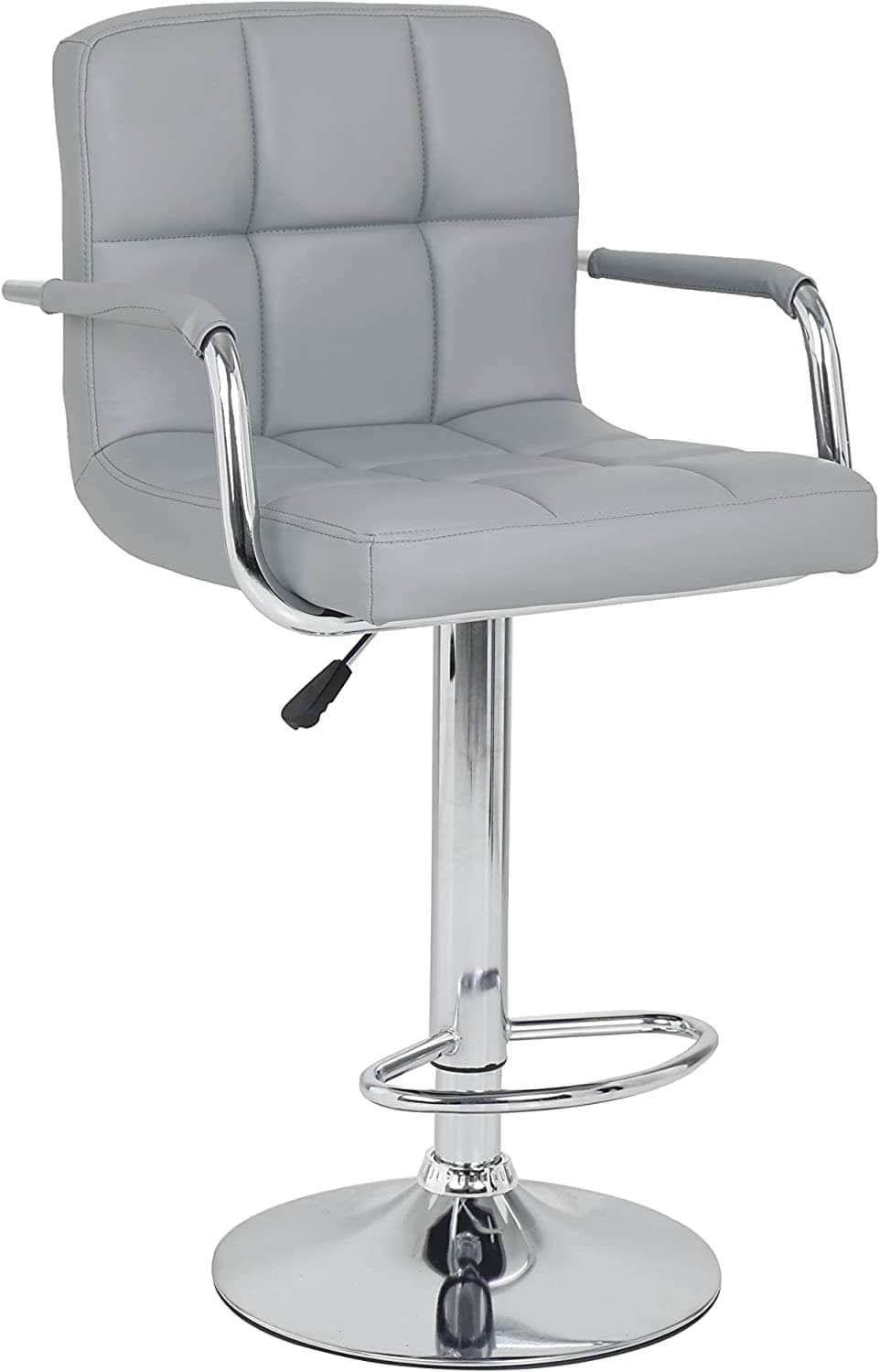 2 x Miami Style PU Leather Breakfast Lounge Bar Kitchen Pub Swivel Chairs Stools Generic