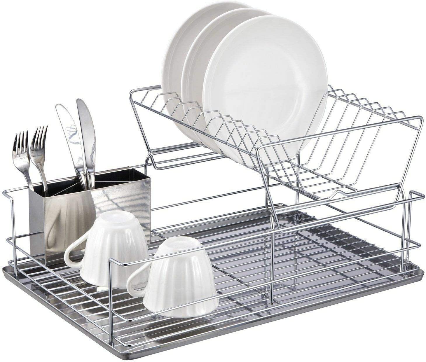 Collapsible Dish Drying Rack,Adjustable Over The Sink Dish Drainer