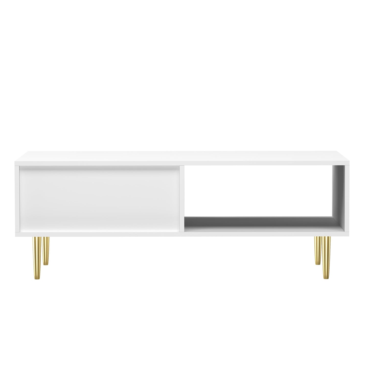 HYGRAD BUILT TO SURVIVE Free Standing White Wooden Fluted Chic Low Ris ...