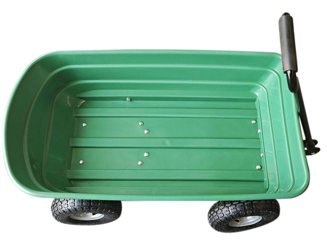 75L Lightweight Rolling Portable Garden Yard Push Dump Cart Beach Wagon Trolley Wheel Barrow HYGRAD BUILT TO SURVIVE