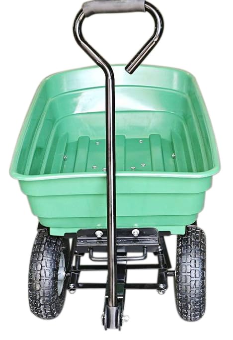 75L Lightweight Rolling Portable Garden Yard Push Dump Cart Beach Wagon Trolley Wheel Barrow HYGRAD BUILT TO SURVIVE