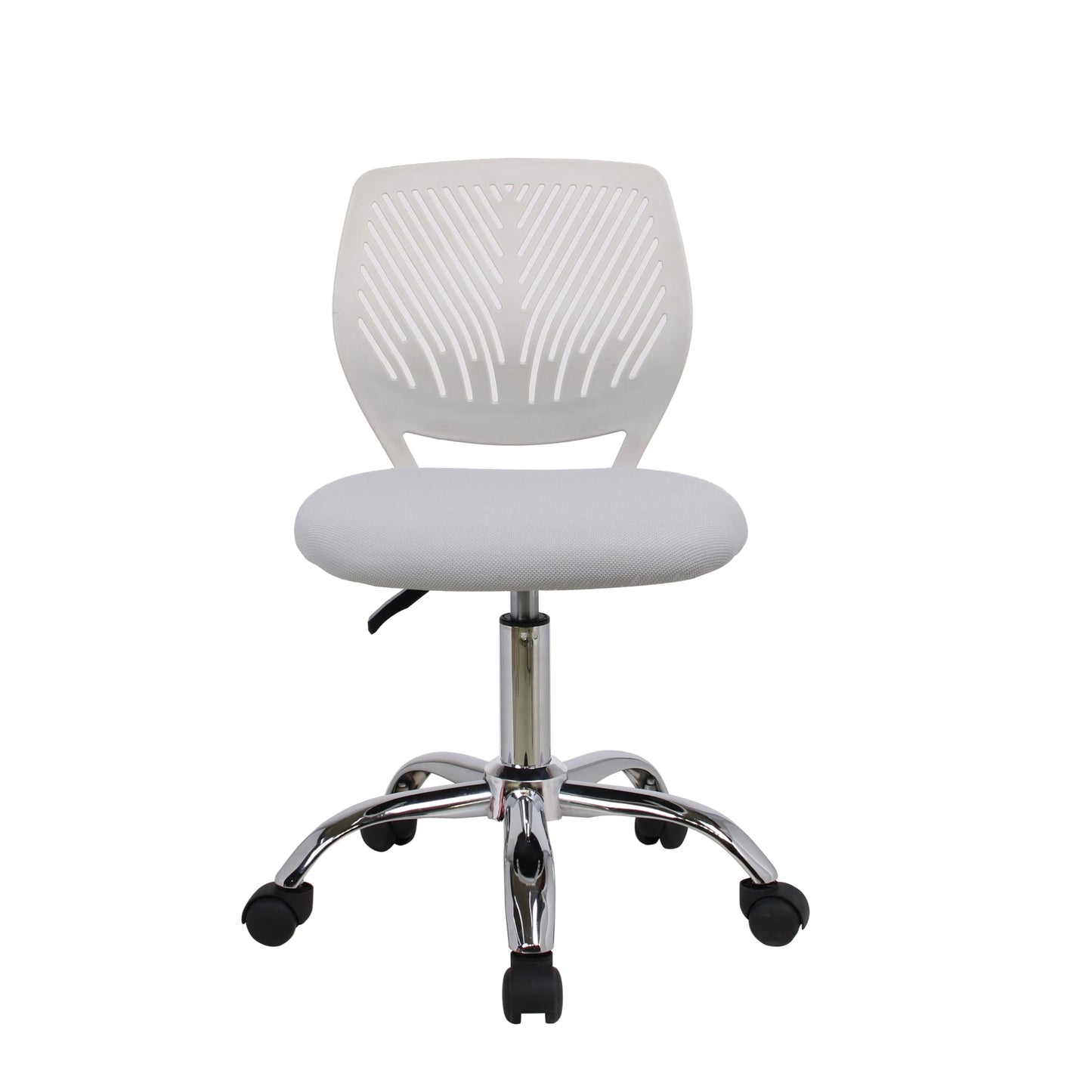 HYGRAD BUILT TO SURVIVE Swivel Chair Ergonomic Rolling Adjustable Gas Lift Kids Children Teens Study 360 Swivel Armless Chair Seat With Wheels (Light Grey) HYGRAD BUILT TO SURVIVE