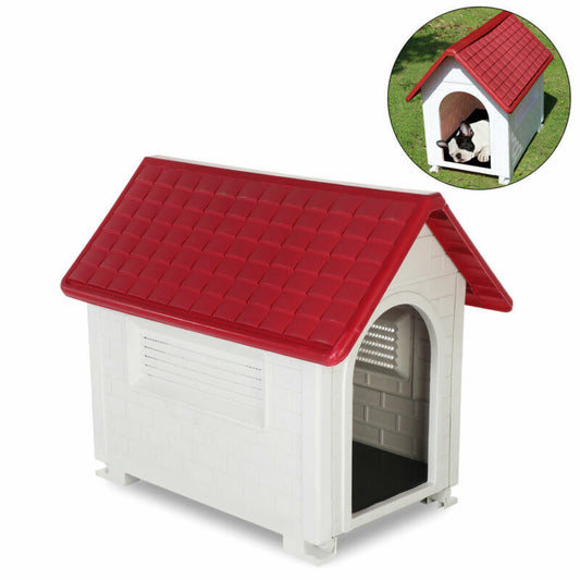 HYGRAD BUILT TO SURVIVE Large Waterproof Outdoor Indoor Plastic Pet Puppy Dog House Home Shelter Kennel HYGRAD BUILT TO SURVIVE