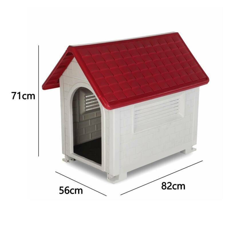 HYGRAD BUILT TO SURVIVE Large Waterproof Outdoor Indoor Plastic Pet Puppy Dog House Home Shelter Kennel HYGRAD BUILT TO SURVIVE