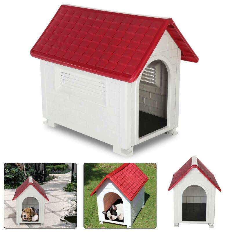 HYGRAD BUILT TO SURVIVE Large Waterproof Outdoor Indoor Plastic Pet Puppy Dog House Home Shelter Kennel HYGRAD BUILT TO SURVIVE