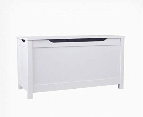 Large White Wooden Ottoman Toy Chest Bedding Blanket Storage Box Organiser For Children Room Bedroom HYGRAD BUILT TO SURVIVE
