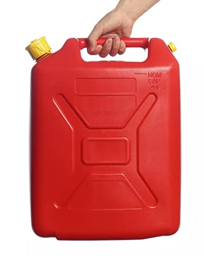 HYGRAD BUILT TO SURVIVE 4 x 20L 5 Gallon Plastic Water Storage Jerry Can Tank Container For Camping Hiking Travelling Storage Bag Carrier Gallon Bucket Barrel for Campervan water Storage Tank HYGRAD BUILT TO SURVIVE