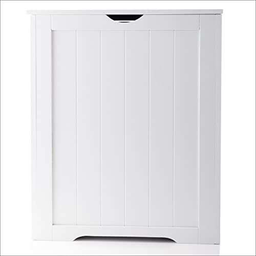 White Large Wooden Shaker Style Laundry Toys Clothes Bin Basket Hamper Storage Lid HYGRAD BUILT TO SURVIVE