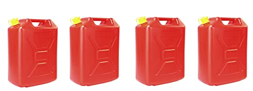 HYGRAD BUILT TO SURVIVE 4 x 20L 5 Gallon Plastic Water Storage Jerry Can Tank Container For Camping Hiking Travelling Storage Bag Carrier Gallon Bucket Barrel for Campervan water Storage Tank HYGRAD BUILT TO SURVIVE