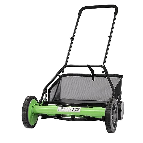 Hand Push Lawnmower - Manual Lawn-Mower With 40cm Cutting Width, 35L Grass Box, 6 Cutting Height Levels - Walk-Behind Lawn Mower For Small Gardens (40 cm Cutting Width) HYGRAD BUILT TO SURVIVE