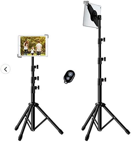 Foldable Extendable Portable Multi Function Music Tripod Stand Holder Mount 10" For Apple Ipad Air Iphone Samsung Galaxy Tablet with Carry Case Generic