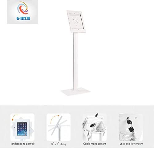 Steel Anti-Theft Tablet Holder Stand Standing Kiosk For Ipad Pro 12.9" Inches Fast UK Shipping Generic
