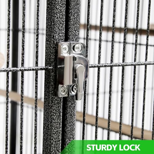 Galvanized Stackable Bird Breeding Cage For Finches & Canaries - With Wire Divider