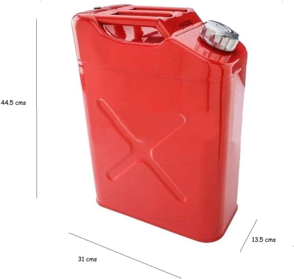 20L 5 Gallon Steel Fuel Gasoline Petrol Diesel Jerry Can Tank Container Backup (4) Hygrad Built to Survive