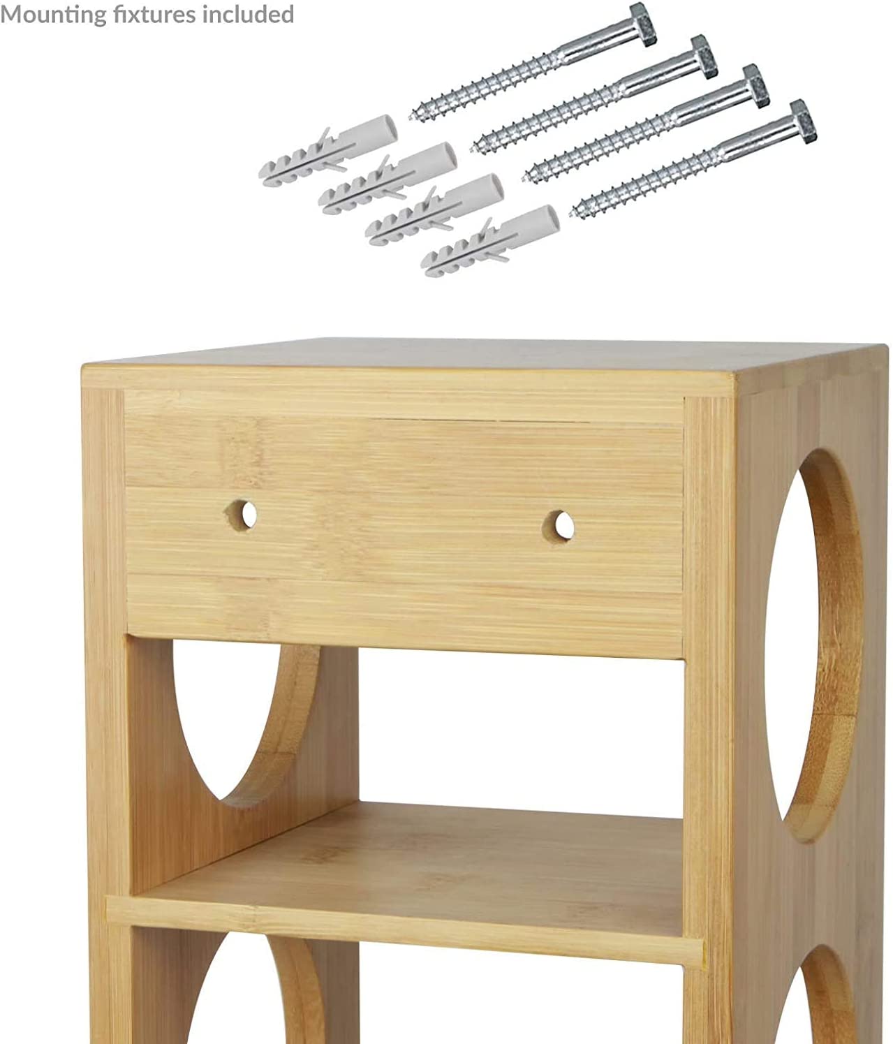 Hygrad Bamboo Stackable Wine Rack Stand Holder Wall Mountable, Free Standing or Horizontally HYGRAD BUILT TO SURVIVE