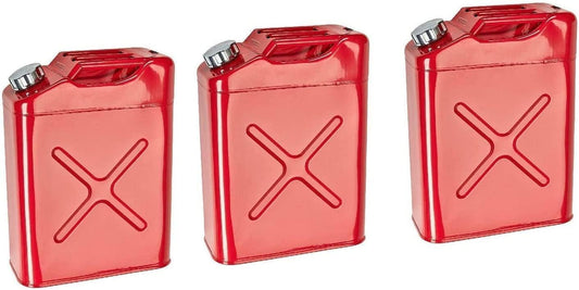 20L 5 Gallon Steel Fuel Gasoline Petrol Diesel Jerry Can Tank Container Backup (3) Hygrad Built to Survive