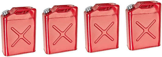 20L 5 Gallon Steel Fuel Gasoline Petrol Diesel Jerry Can Tank Container Backup (4) Hygrad Built to Survive