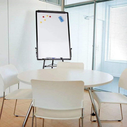 24" x 36" Inches (60 x 90cms) Tripod Whiteboard Magnetic Standing Flip Chart Easel Board Height Adjustable HYGRAD BUILT TO SURVIVE