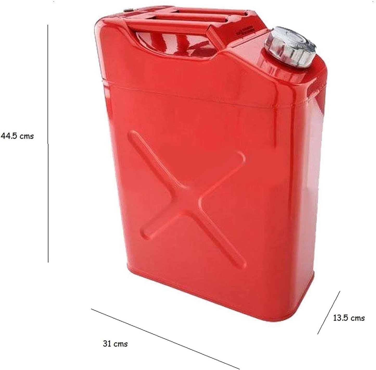 20L 5 Gallon Steel Fuel Gasoline Petrol Diesel Jerry Can Tank Container Backup (1) Hygrad Built to Survive