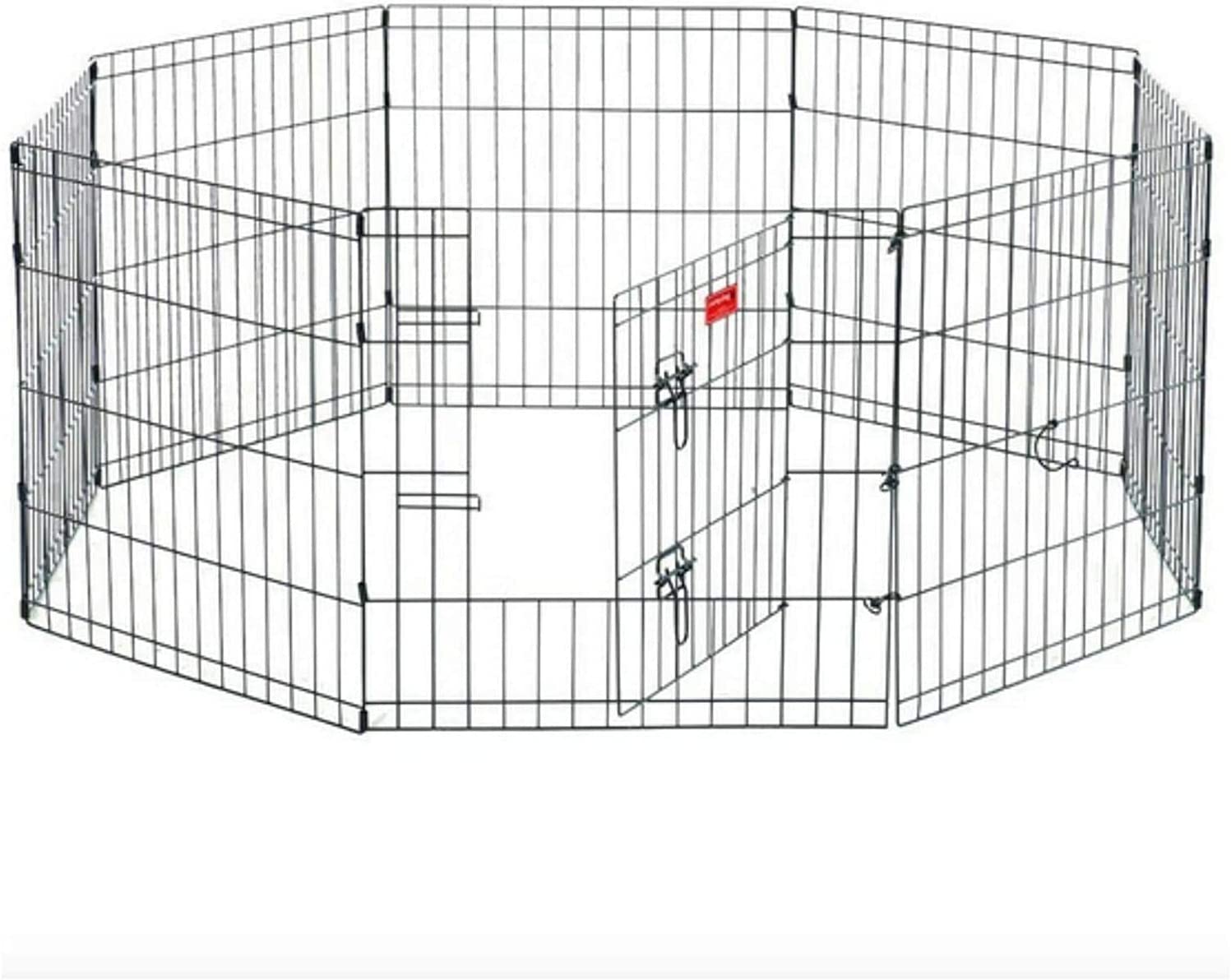 HYGRAD® 8 Panel Wire Metal Pet Dog Small Animal Cat Exercise Playpen Fence Enclosure Cage Den X Large 36" Inches HYGRAD BUILT TO SURVIVE