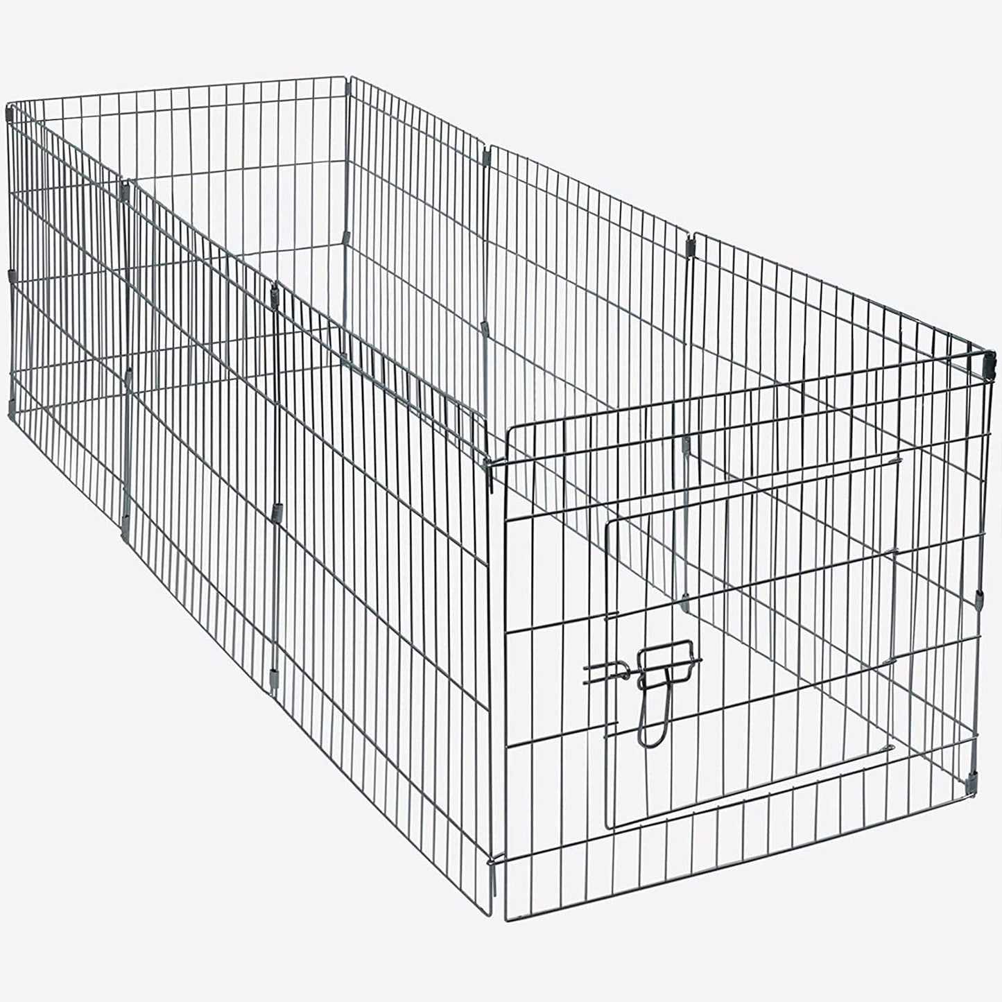 HYGRAD® 8 Panel Wire Metal Pet Dog Small Animal Cat Exercise Playpen Fence Enclosure Cage Den X Large 36" Inches HYGRAD BUILT TO SURVIVE