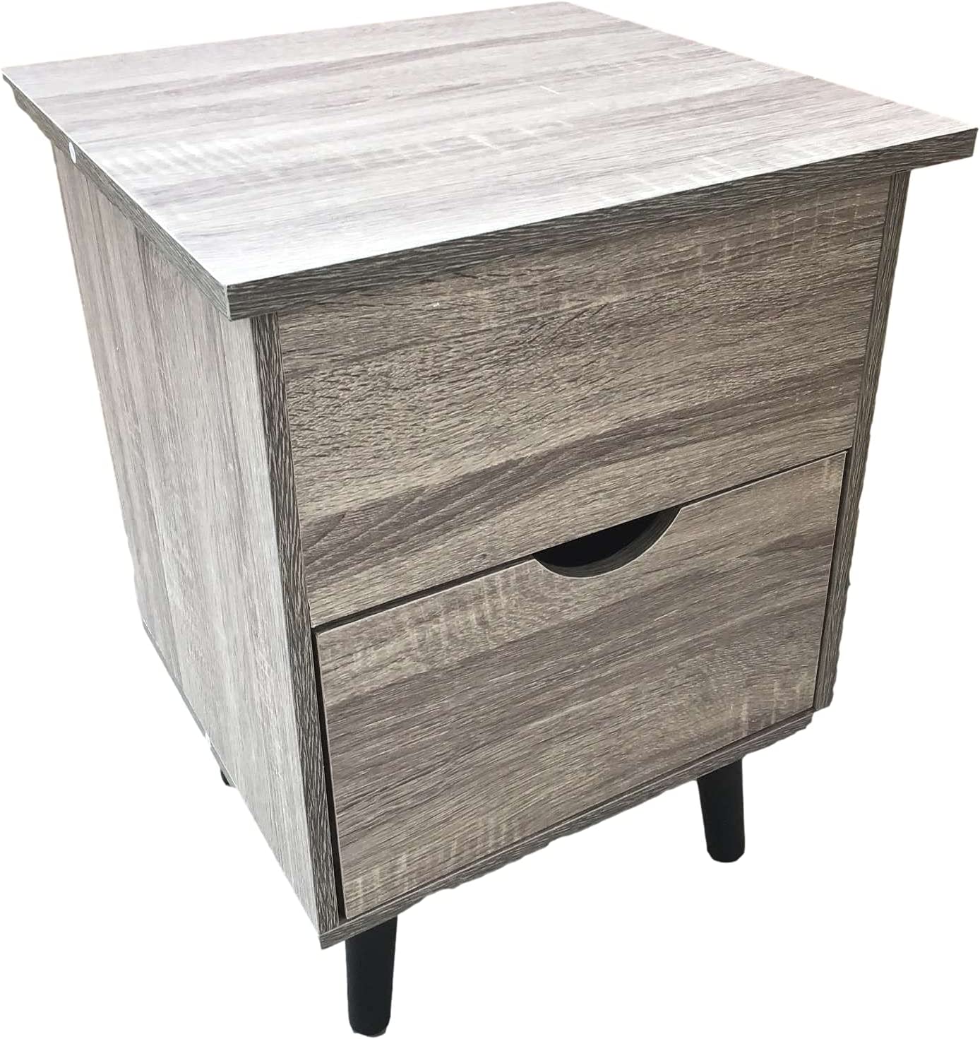 Wooden Brown Extendable Lift Top Bedside Table Nightstand With Storage Drawer HYGRAD BUILT TO SURVIVE