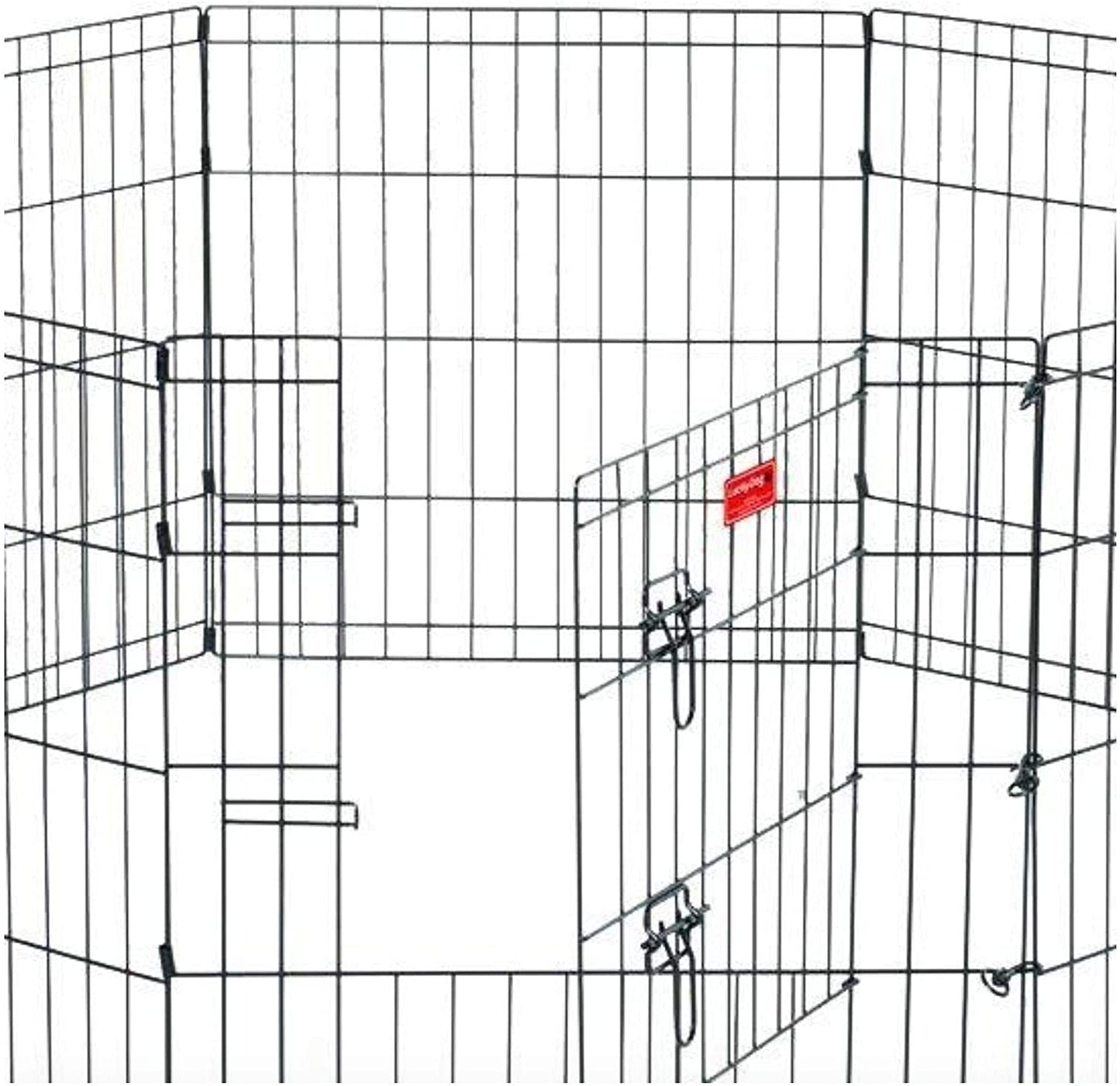 HYGRAD® 8 Panel Wire Metal Pet Dog Small Animal Cat Exercise Playpen Fence Enclosure Cage Den X Large 36" Inches HYGRAD BUILT TO SURVIVE