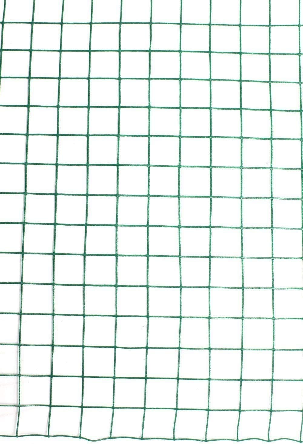 Green PVC Coated Chicken Rabbit Wire Welded Mesh Fence For Garden Fencing Guard Barrier Sizes (1.2 x 45M) Hygrad Built to Survive