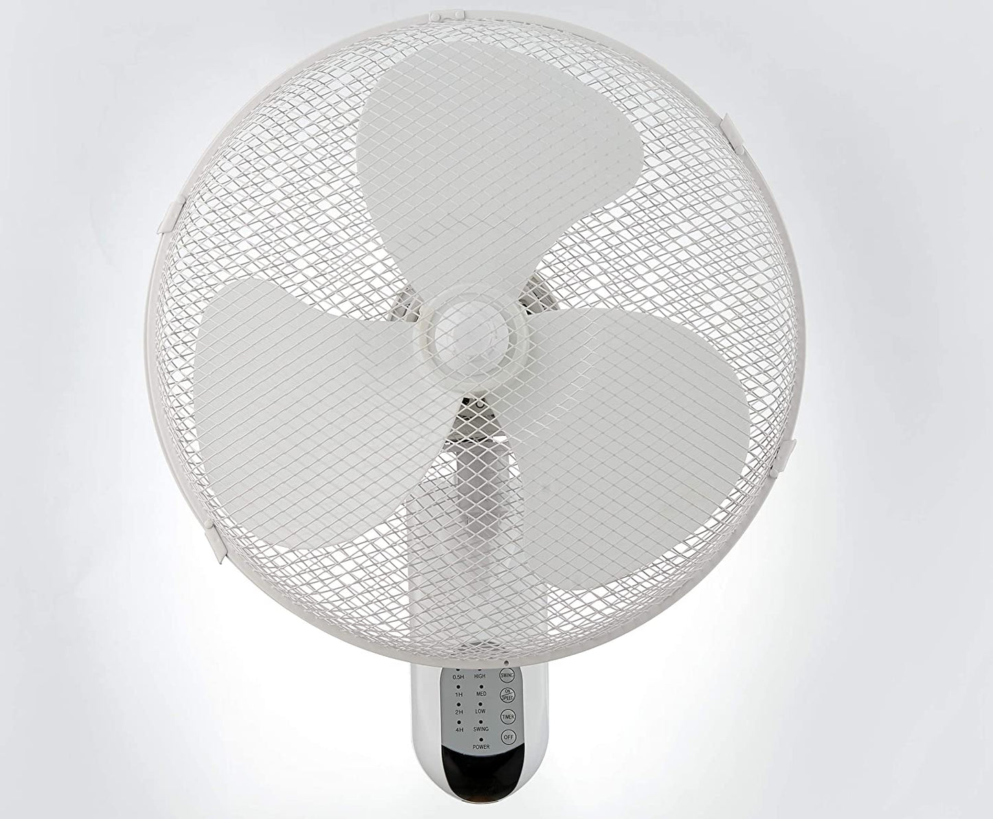 White Oscillating 3 Speed 16" Wall Mounted Ideal for Home and Office 40W Pedestal Fan with Remote Control Hygrad Built to Survive
